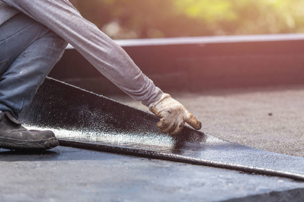 Professional Waterproofing technician working in Jerome, MI
